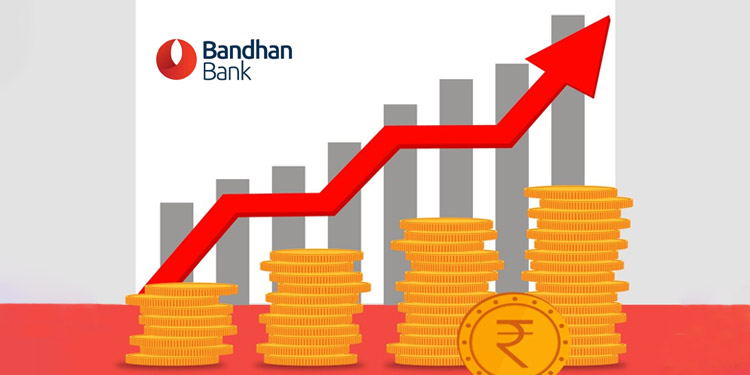 Bandhan Bank’s stock rises 1.13% with Sensex climb.
